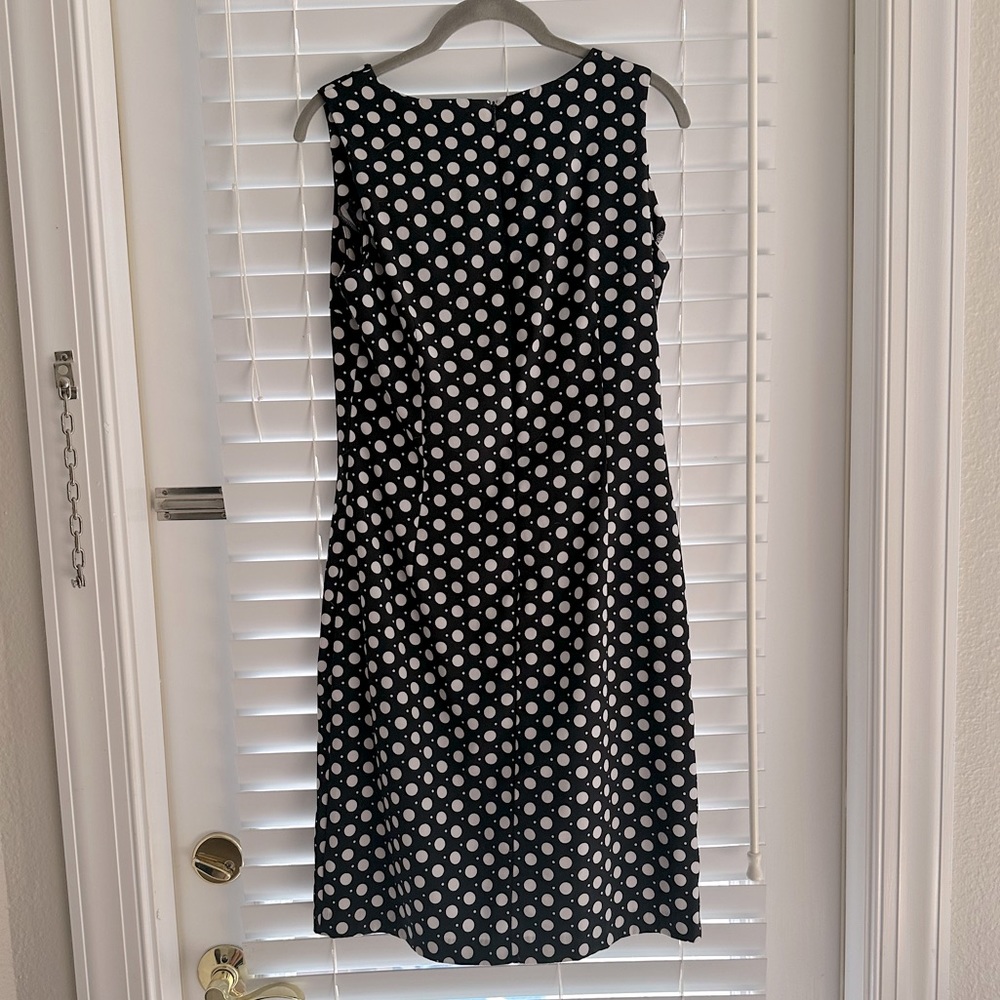 Beautiful B&W polka dot 8 dress from Ronni Nicole.